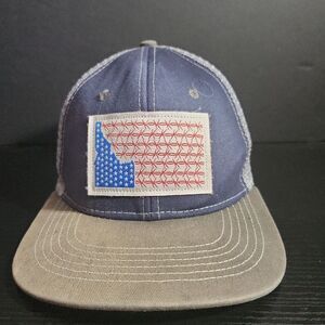 Idaho‎ US flag Arcadian Outfitters barbed wire Trucker Hat Cap snapback Navy